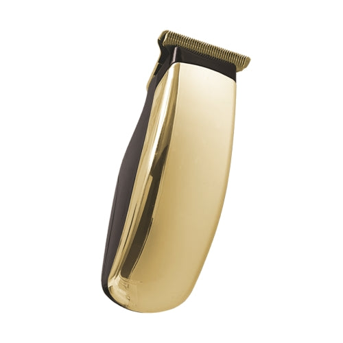 Hypoallergenic Battery-Powered T-Blade Beard Trimmer for Men with 3 Guide Combs, Gold