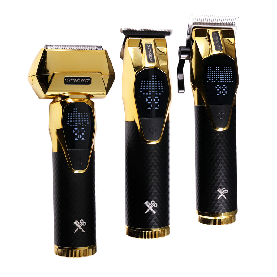 3-PIECE INTERCHANGEABLE BATTERY HAIR CUTTING KIT