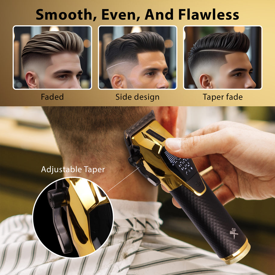 3-PIECE INTERCHANGEABLE BATTERY HAIR CUTTING KIT