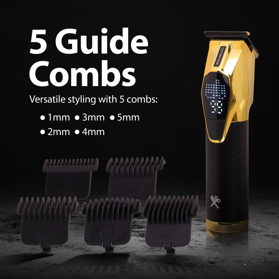 3-PIECE INTERCHANGEABLE BATTERY HAIR CUTTING KIT