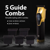 3-PIECE INTERCHANGEABLE BATTERY HAIR CUTTING KIT
