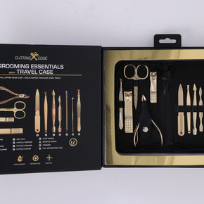 Ultimate Men’s Grooming 3-Piece Bundle: 12-in-1 Manicure Kit, T-Blade Trimmer & Nose Trimmer