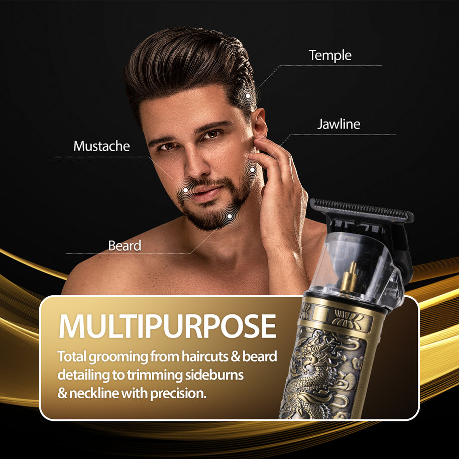 Ultimate Men’s Grooming 3-Piece Bundle: 12-in-1 Manicure Kit, T-Blade Trimmer & Nose Trimmer