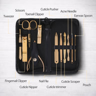 Ultimate Men’s Grooming 3-Piece Bundle: 12-in-1 Manicure Kit, T-Blade Trimmer & Nose Trimmer