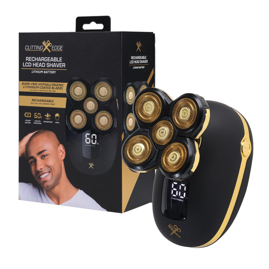 RECHARGEABLE LCD HEAD SHAVER