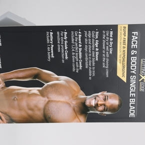 Face & Body Single Blade Trimmer – Wet/Dry Hybrid Shaver & Groomer with 5 Attachment Combs