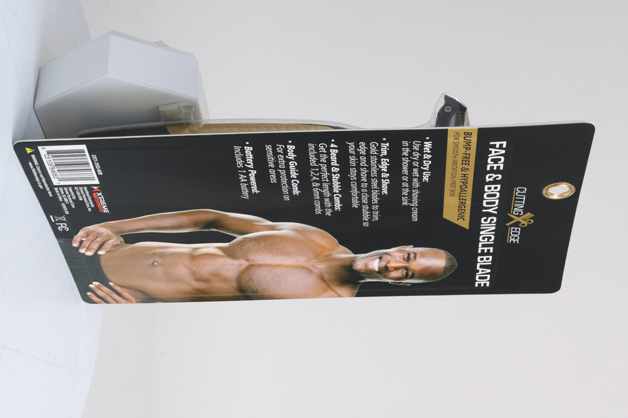 Face & Body Single Blade Trimmer – Wet/Dry Hybrid Shaver & Groomer with 5 Attachment Combs