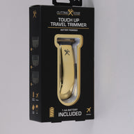 Hypoallergenic Battery-Powered T-Blade Beard Trimmer for Men with 3 Guide Combs, Gold