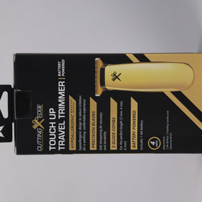 Hypoallergenic Battery-Powered T-Blade Beard Trimmer for Men with 3 Guide Combs, Gold