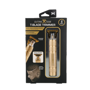 T-Blade Beard Trimmer for Men with Ergonomic Dragon Handle, Zero-Gapped, 4 Guide Combs
