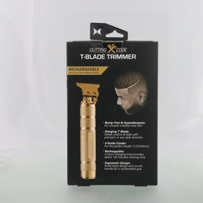 T-Blade Beard Trimmer for Men with Ergonomic Dragon Handle, Zero-Gapped, 4 Guide Combs