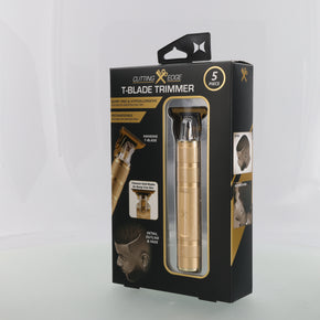T-Blade Beard Trimmer for Men with Ergonomic Dragon Handle, Zero-Gapped, 4 Guide Combs