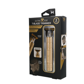 T-Blade Beard Trimmer for Men with Ergonomic Dragon Handle, Zero-Gapped, 4 Guide Combs