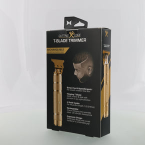 T-Blade Beard Trimmer for Men with Ergonomic Dragon Handle, Zero-Gapped, 4 Guide Combs