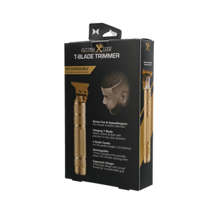 T-Blade Beard Trimmer for Men with Ergonomic Dragon Handle, Zero-Gapped, 4 Guide Combs