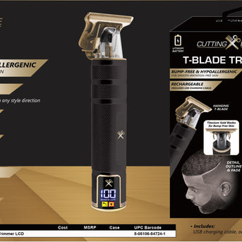 Elite Grooming Bundle: LCD T-Blade Trimmer & Kyoto Dual Gold Foil Shaver