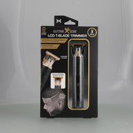 Elite Grooming Bundle: LCD T-Blade Trimmer & Kyoto Dual Gold Foil Shaver