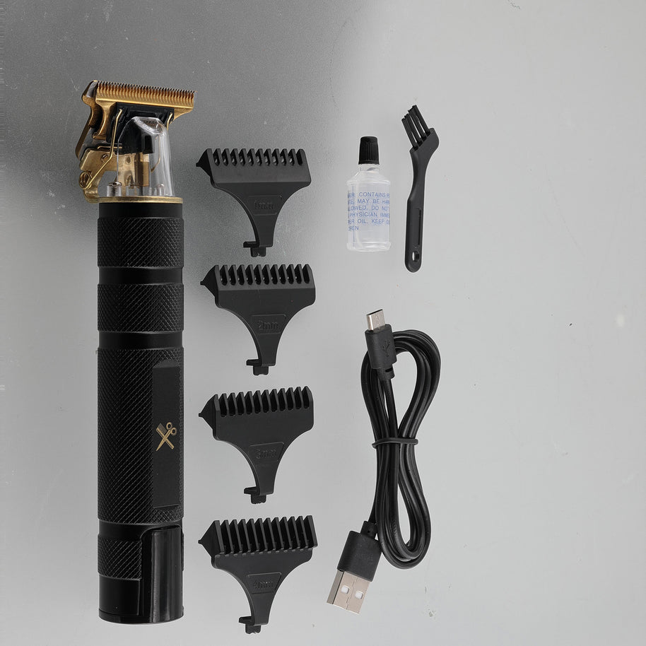 Elite Grooming Bundle: LCD T-Blade Trimmer & Kyoto Dual Gold Foil Shaver