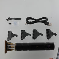 Elite Grooming Bundle: LCD T-Blade Trimmer & Kyoto Dual Gold Foil Shaver