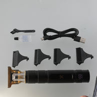 Elite Grooming Bundle: LCD T-Blade Trimmer & Kyoto Dual Gold Foil Shaver