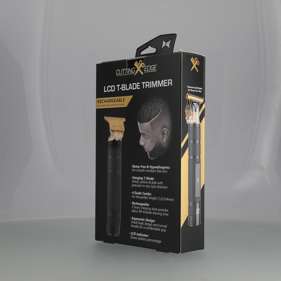 Elite Grooming Bundle: LCD T-Blade Trimmer & Kyoto Dual Gold Foil Shaver