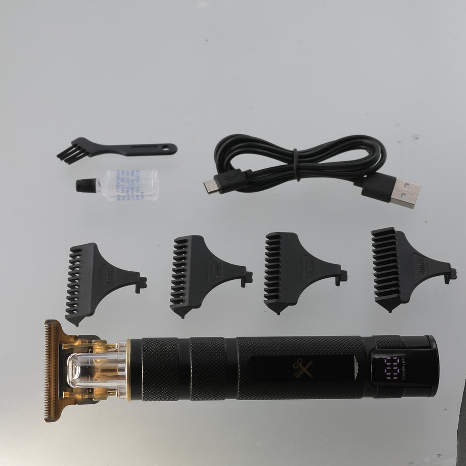 Elite Grooming Bundle: LCD T-Blade Trimmer & Kyoto Dual Gold Foil Shaver