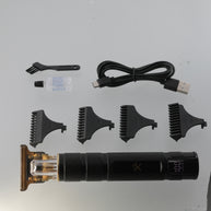 Elite Grooming Bundle: LCD T-Blade Trimmer & Kyoto Dual Gold Foil Shaver