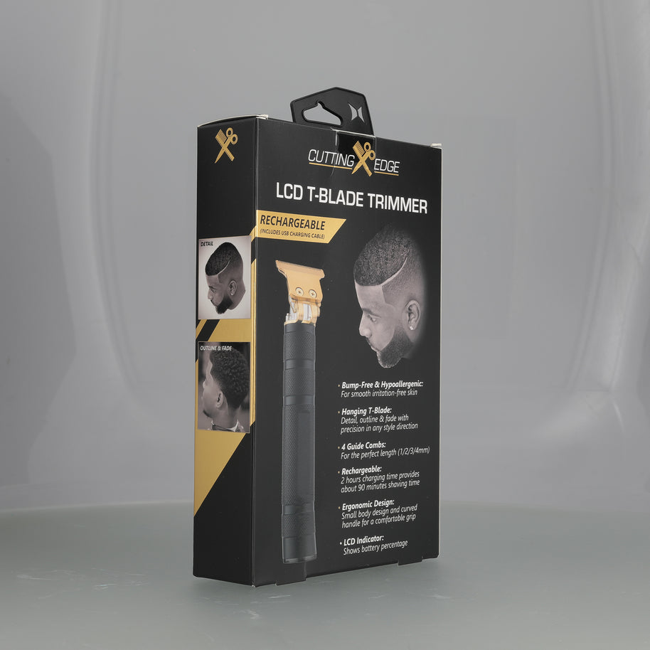 Elite Grooming Bundle: LCD T-Blade Trimmer & Kyoto Dual Gold Foil Shaver