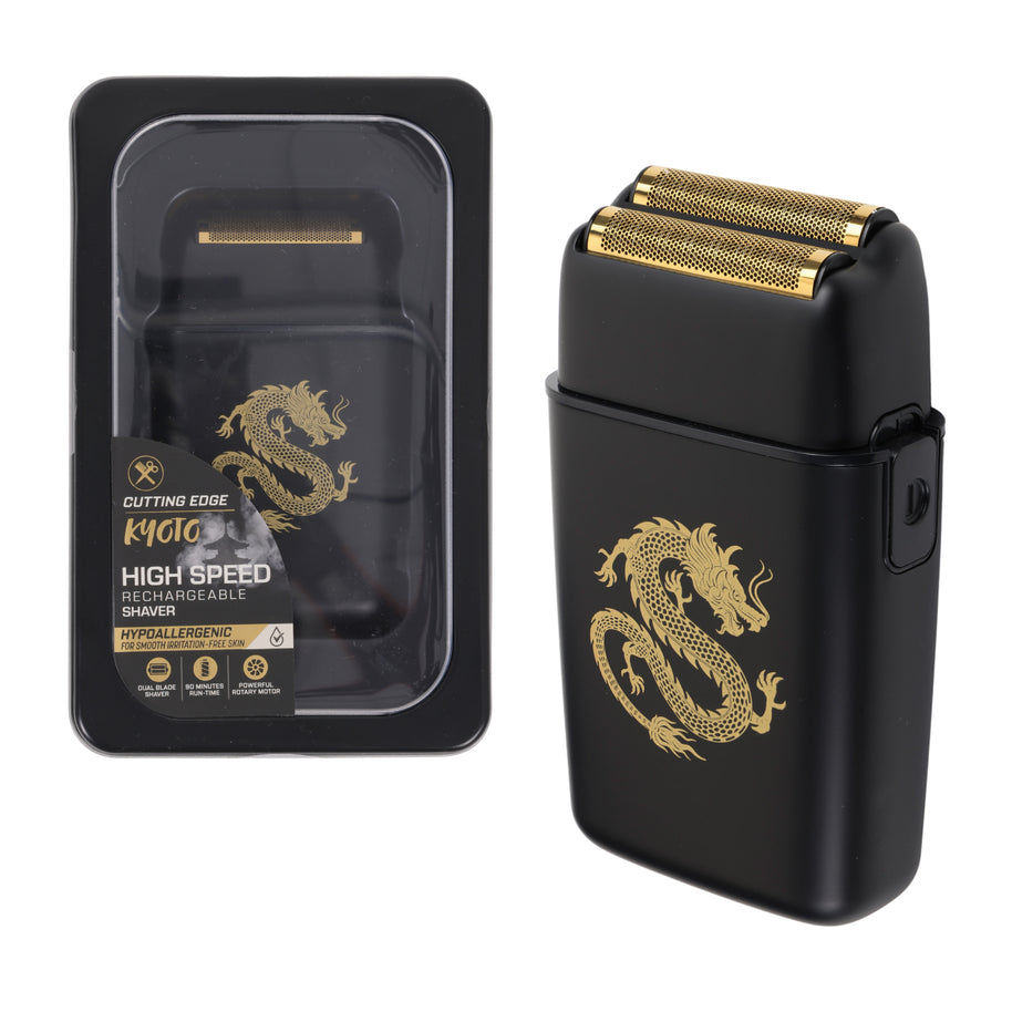 Elite Grooming Bundle: LCD T-Blade Trimmer & Kyoto Dual Gold Foil Shaver
