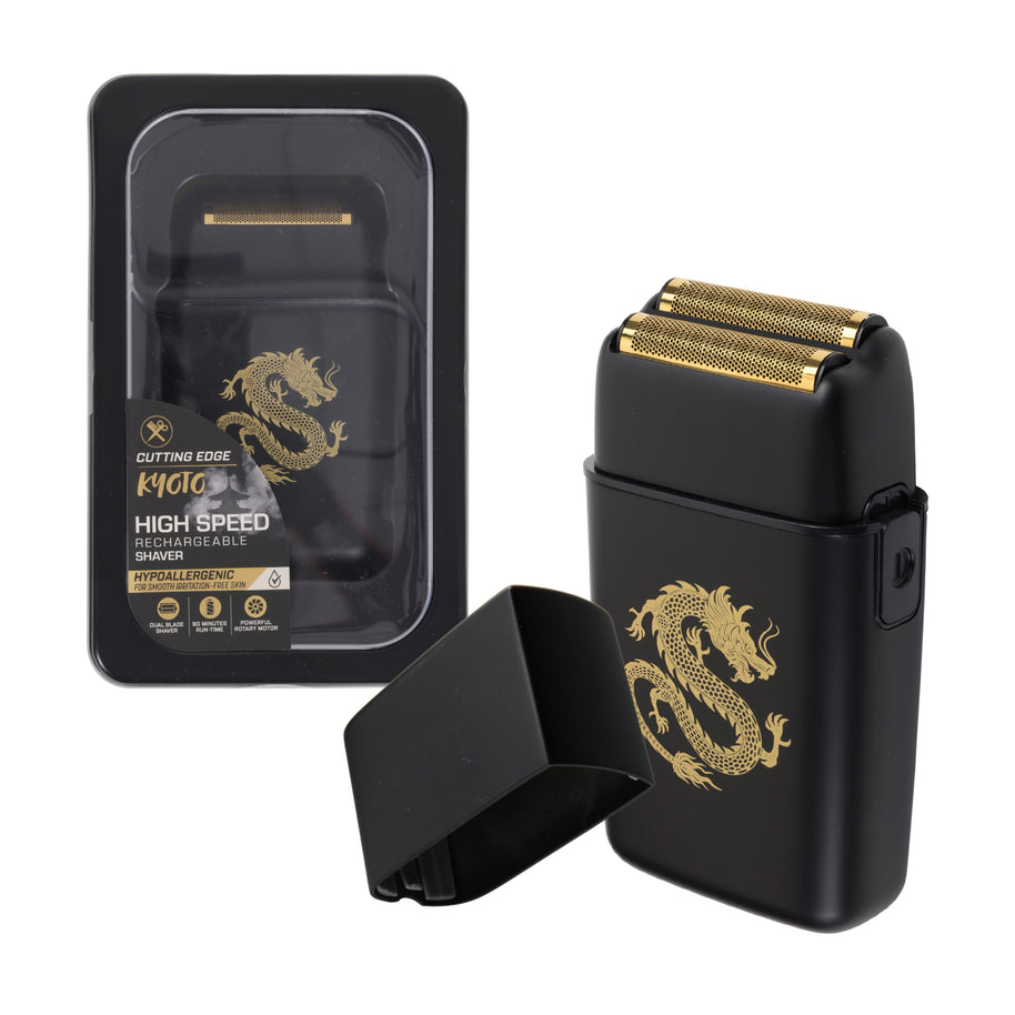 Elite Grooming Bundle: LCD T-Blade Trimmer & Kyoto Dual Gold Foil Shaver