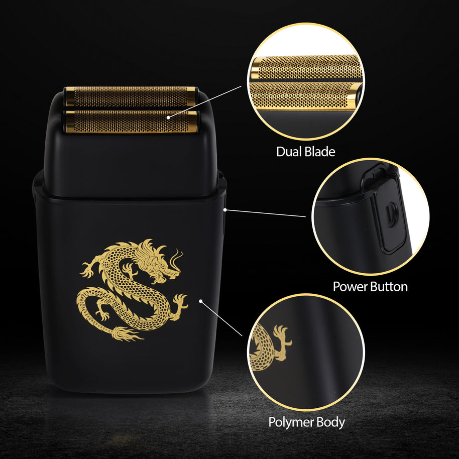 Elite Grooming Bundle: LCD T-Blade Trimmer & Kyoto Dual Gold Foil Shaver