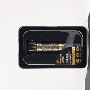 Kyoto Rechargeable LCD Trimmer – Professional Hair & Beard Detailer – 120 Minute Battery – Gold Dragon Embossed Metal Body