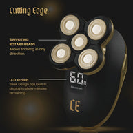 RECHARGEABLE LCD HEAD SHAVER | Lithium Battery