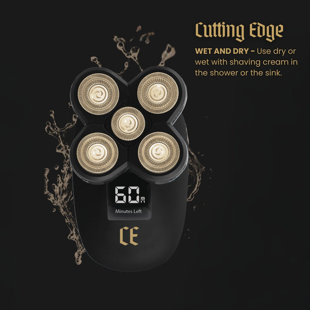 RECHARGEABLE LCD HEAD SHAVER | Lithium Battery