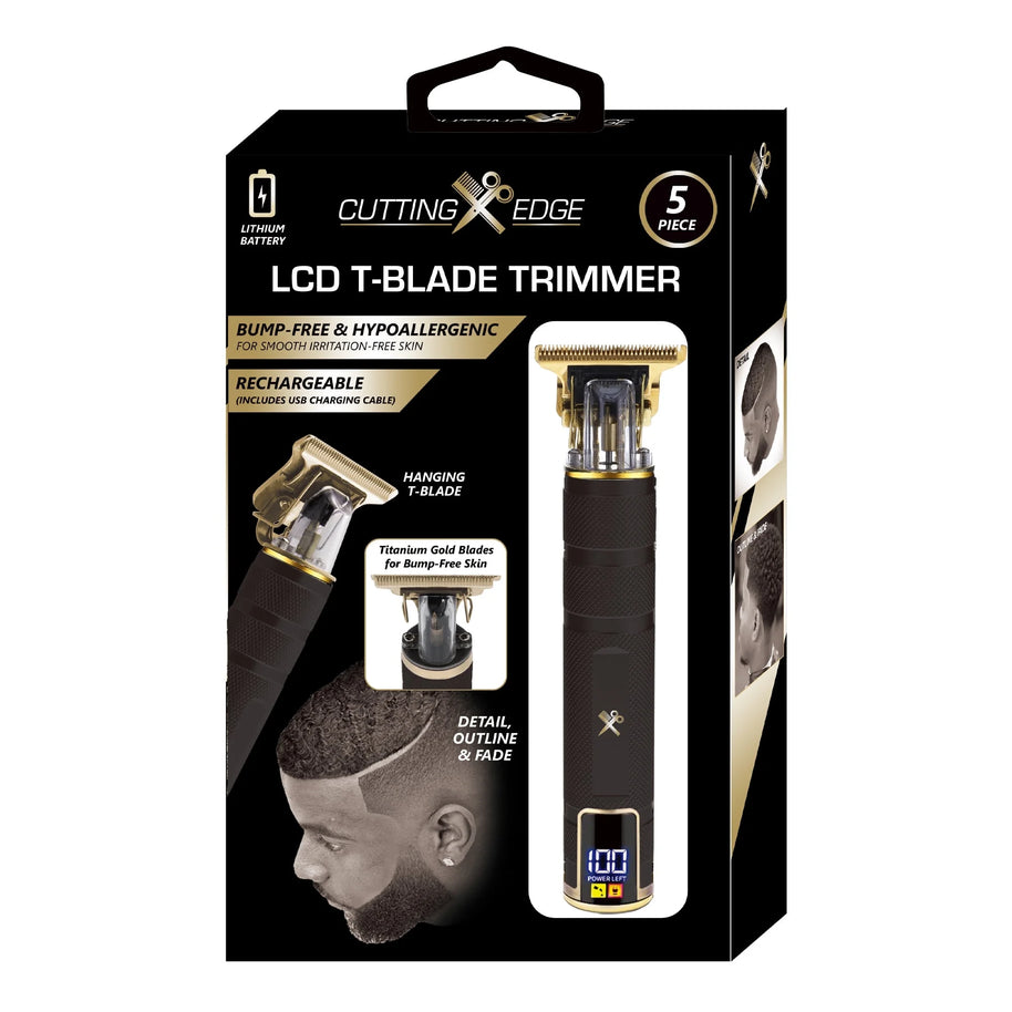 Elite Grooming Bundle: LCD T-Blade Trimmer & Kyoto Dual Gold Foil Shaver
